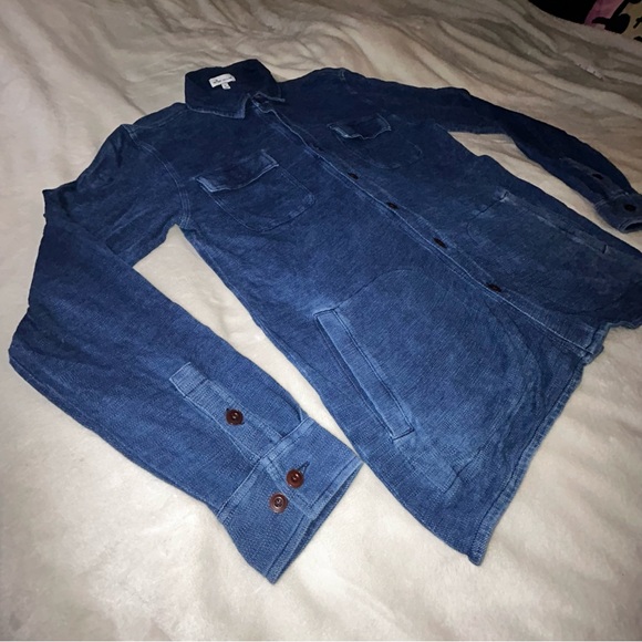 Peter Millar Indigo Blue Lightweight Shirt Jacket - Picture 2 of 11